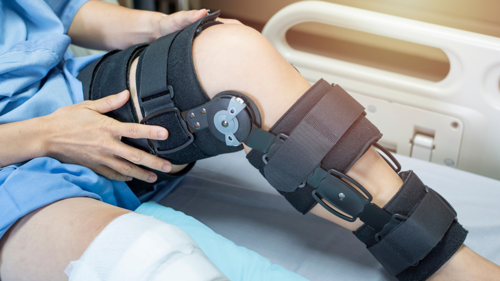 knee injury ROM brace