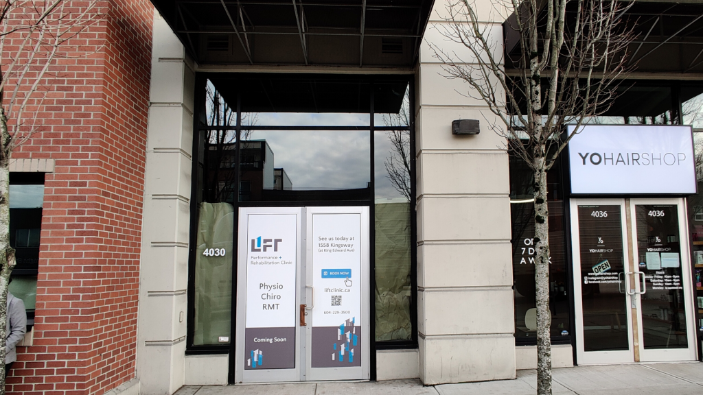 Vancouver Physiotherapy Chiropractic Massage Therapy Clinic Under Construction on Knight Street at King Edward Village